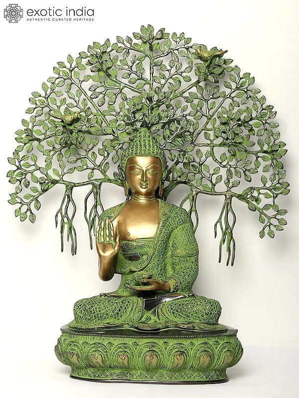 Lord Buddha Attaining Spiritual Enlightenment Under The Bodhi Tree - Tibetan Buddhist