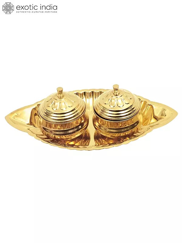 2" Sindoor/Roli/Puja Box in Brass | Handmade | Made In India