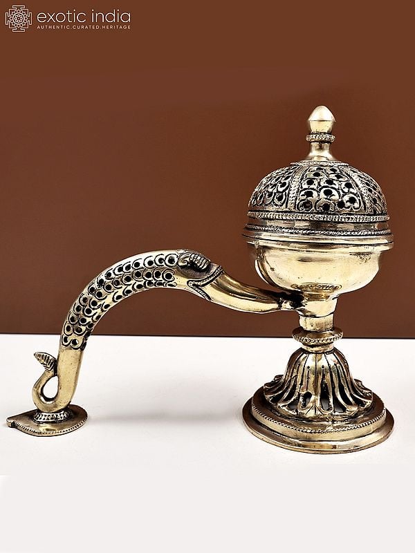 9" Brass Incense Burner | Handmade