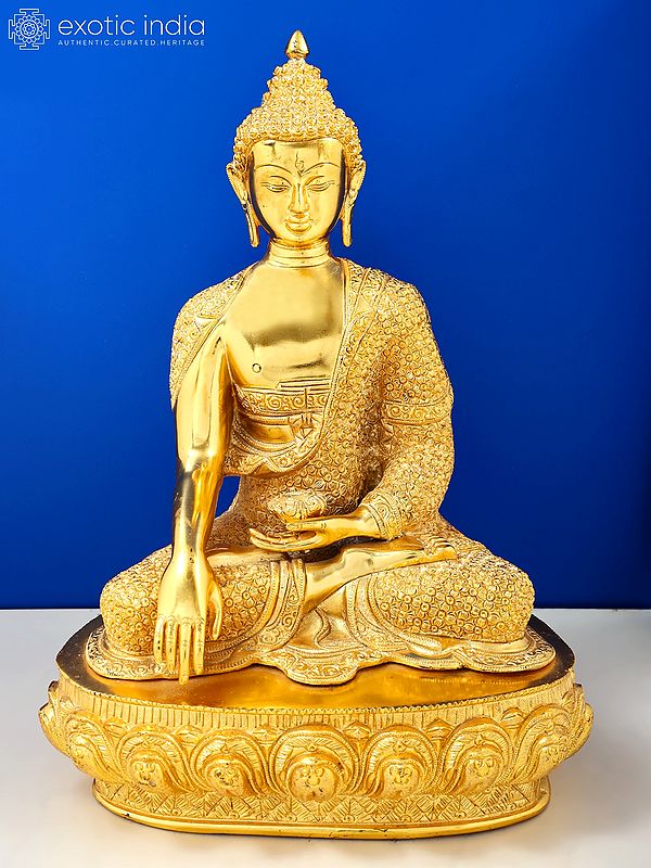 16" Lord Bhumisparsha Buddha | Handmade