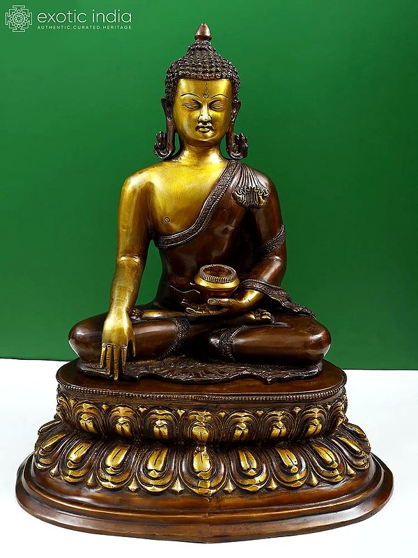 20" Lord Buddha in Bhumisparsha Mudra | Handmade