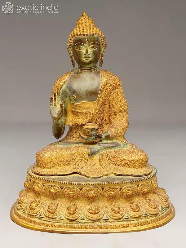 16" Gautam Buddha Preaching His Dharma | Handmade