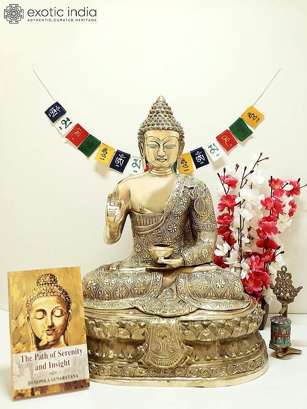 22" Gautam Buddha Preaching His Dharma | Handmade