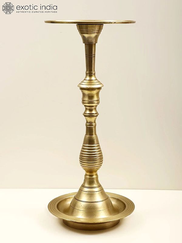 16" Brass Diya Stand