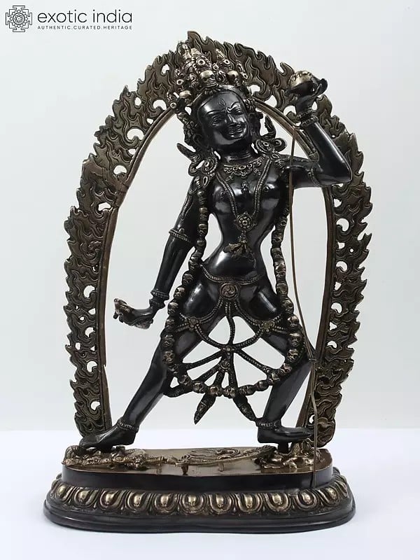 17" Vajrayogini - Tibetan Buddhist Deity In Brass | Handmade | Made In India