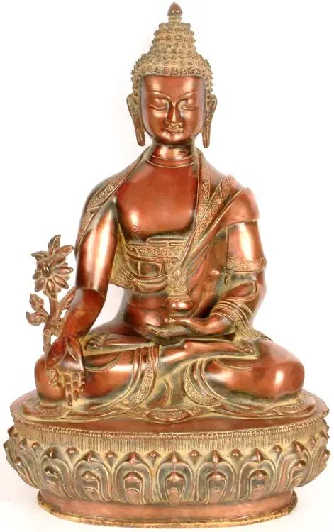 19" The Dharma of Healing In Brass | Handmade | Made In India
