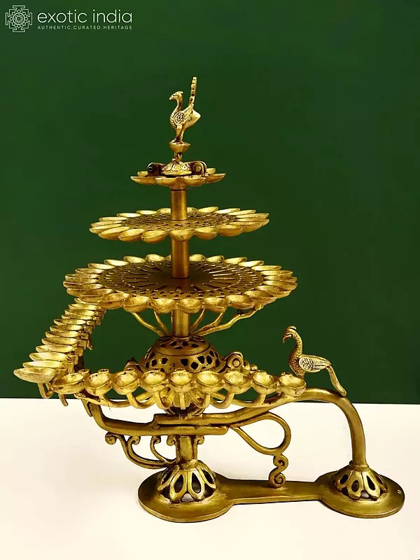 16" 84 Divat Arti Lamp in Brass | Handmade | Made in India