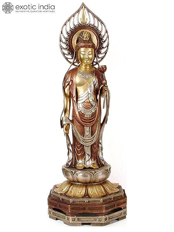 23" Kuan Yin In Brass | Handmade | Made In India