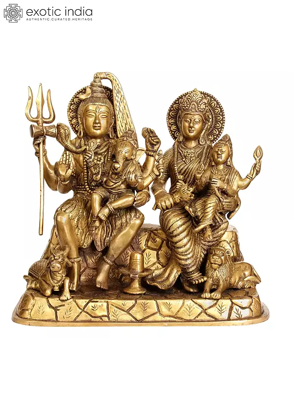 12" The Holy Family In Brass | Handmade | Made In India