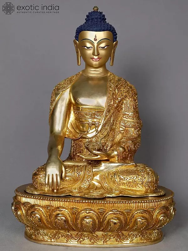 18" Buddha in Bhumi-Sparsha Mudra From Nepal