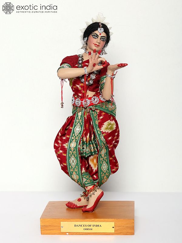14" Dances of India - Odissi | Traditional Handmade Dolls