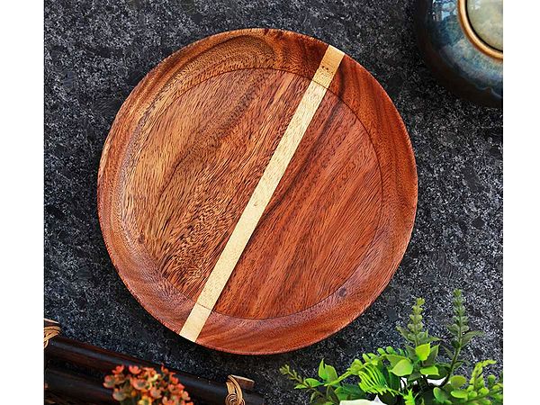 Handmade Wood Plate For Home Decor