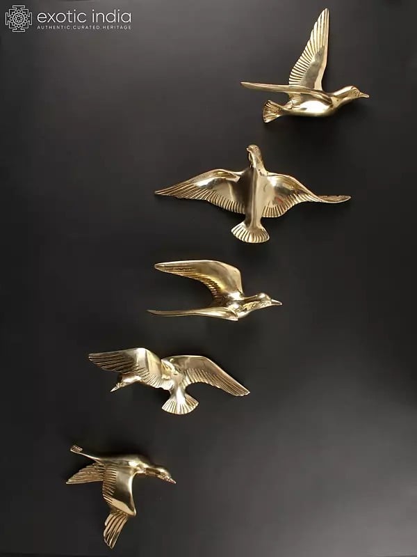 Decorative Wall Hanging Birds | Set of Five | Wall Decor