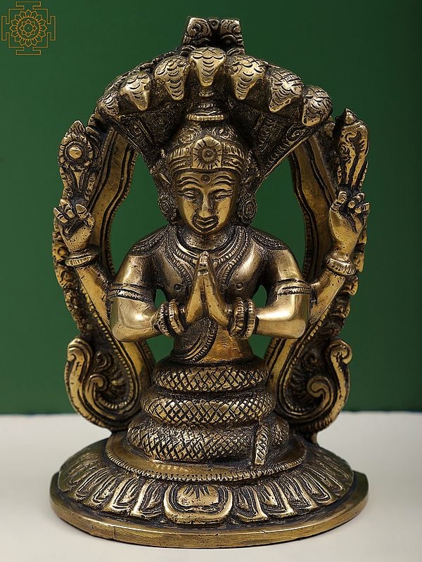 7" Patanjali Brass Sculpture | Handmade | Made in India