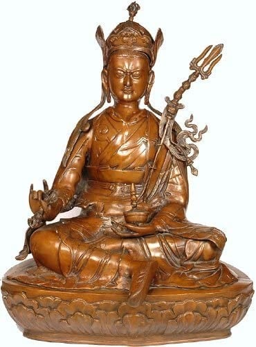 28" (Tibetan Buddhist Deity) Large Size Padmasambhava - The Second Buddha In Brass