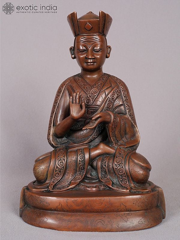 9" Copper Karmapa from Nepal