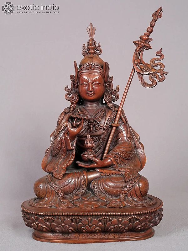 11" Guru Tshokey Dorje Copper Statue from Nepal