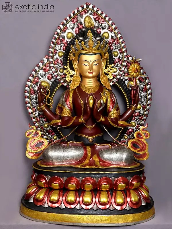 Superfine Four Armed Avalokiteshvara from Nepal