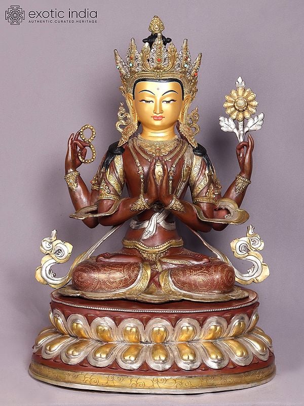 26" Kharchari Copper Statue from Nepal