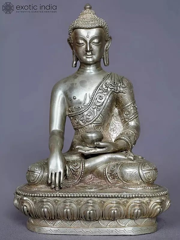 7'' Lord Shakyamuni Buddha  | Silver Statue