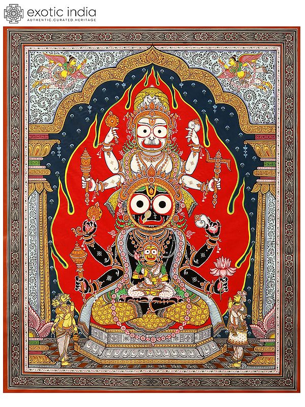 Trinity of Balarama Subhadra Krishna at The Temple of Jagannatha | By ‎Ratikanta Moharana