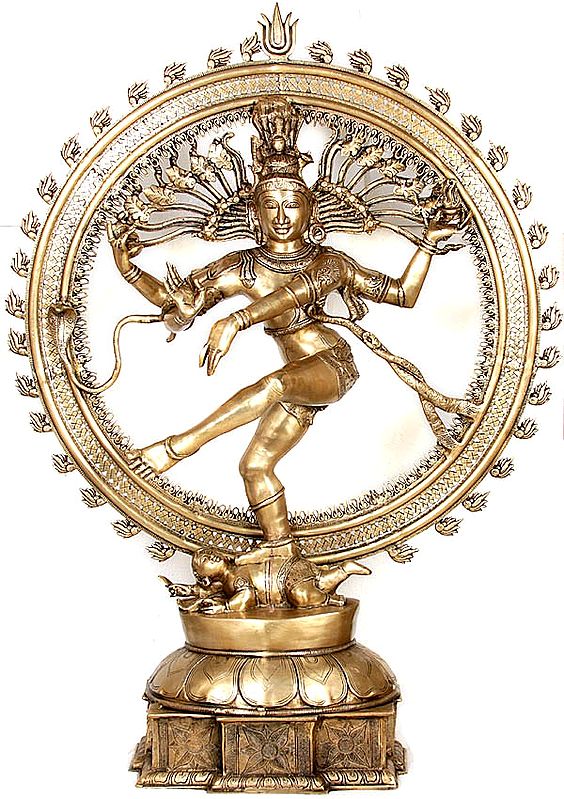 54" Nataraja In Brass | Handmade | Made In India