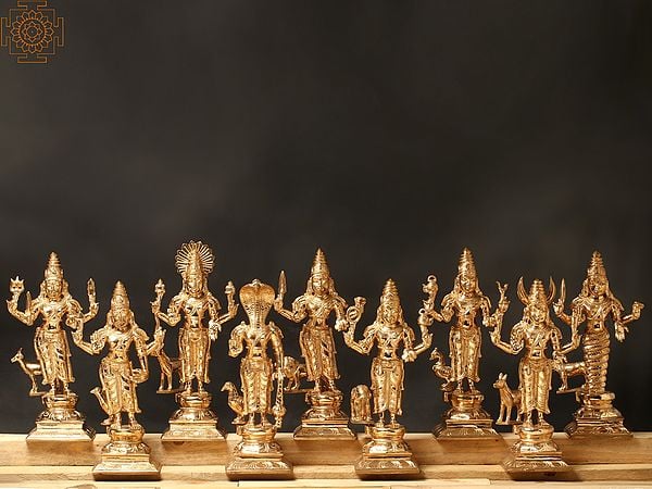 Navagraha With Vahana Set | Bronze Statue | Made In India