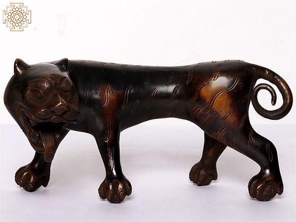 8" Bengal Tiger | Brass Statue