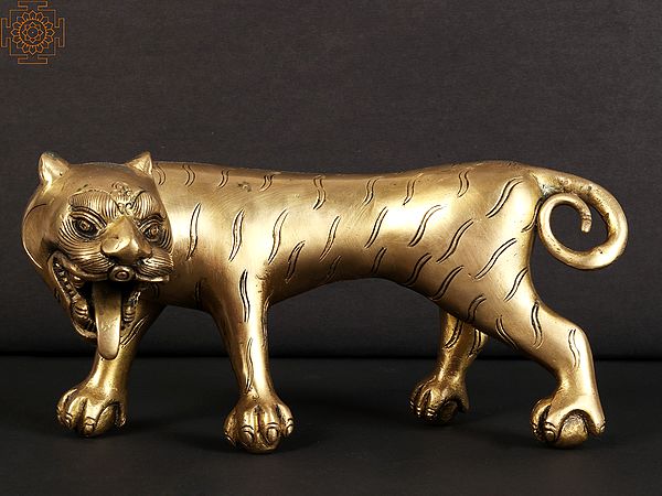 8" Bengal Tiger | Brass Statue