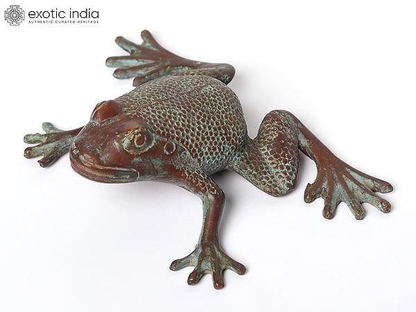 Small Brass Frog | Home Decor