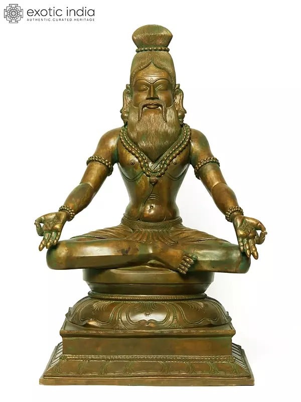 25" The Tamil Siddha Tirumular Bronze Statue