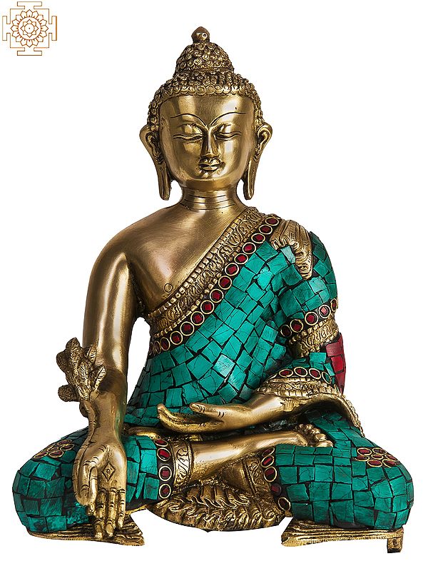 11" (Tibetan Buddhist Deity) The Medicine Buddha - The Unfailing Healer of the of Samsara In Brass | Handmade | Made In India