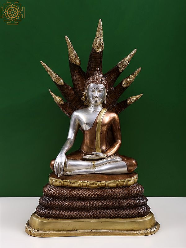 21" Buddha Under Serpent Muchalinda