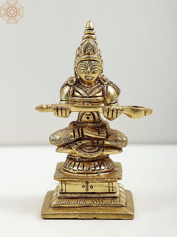 3" Small Devi Annapurna In Brass