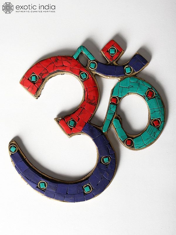 4" OM(AUM) Wall Hanging Brass Statue | Handmade | Made in India