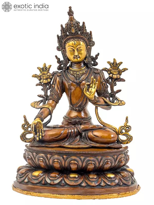 Tibetan Buddhist Goddess White Tara - Made in Nepal