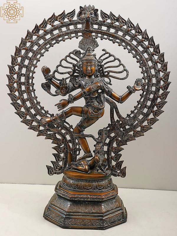 30" The Glory of Nataraja – Exquisite Brass Dancing Shiva Statue | Handmade in India