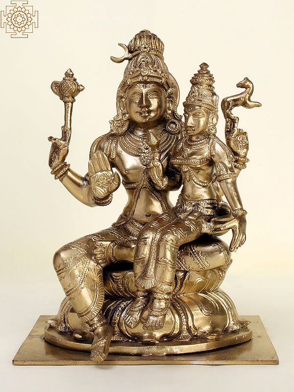 8" Pashupatinath Shiva With Devi Parvati