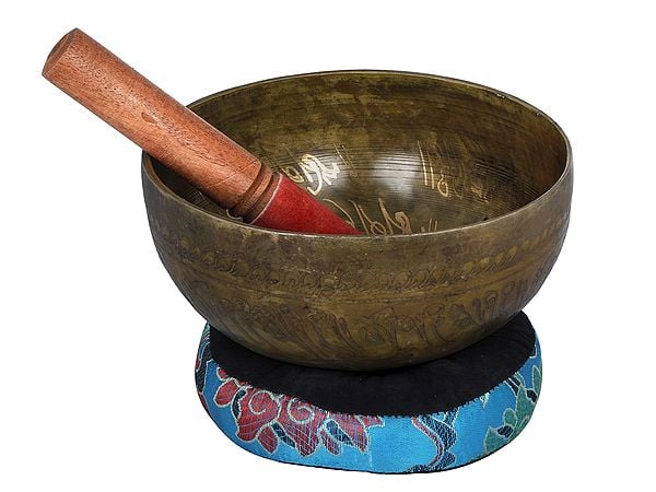 7" Shakyamuni Buddha Nepalese Singing Bowl  - Tibetan Buddhist | Handmade |