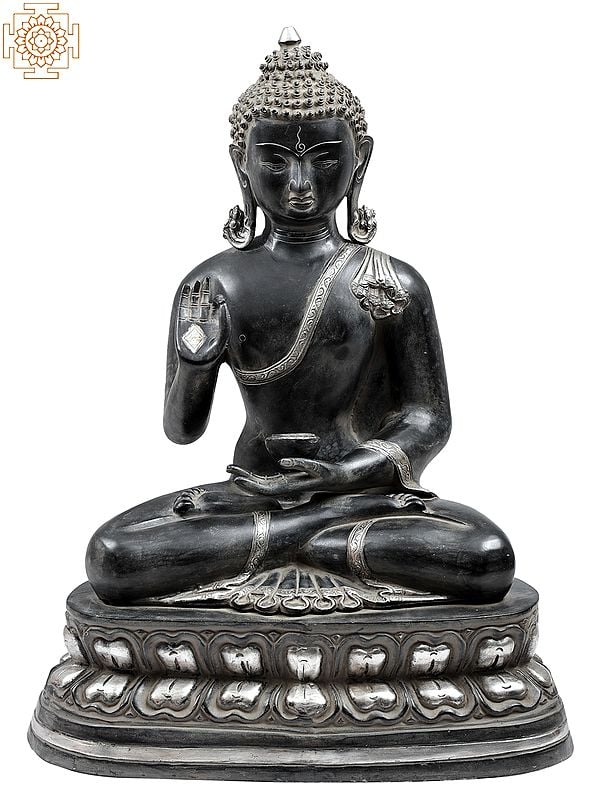 24" Gautam Buddha Preaching His Dharma | Brass Buddha