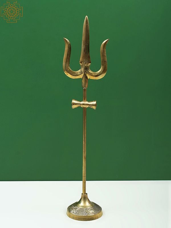Lord Shiva's Trishul (Trident) In Brass