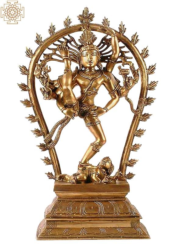 18" Tripurantaka Shiva In Brass | Handmade | Made In India