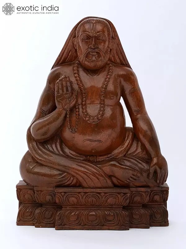 18" Raghavendra Swami | Wood Carving