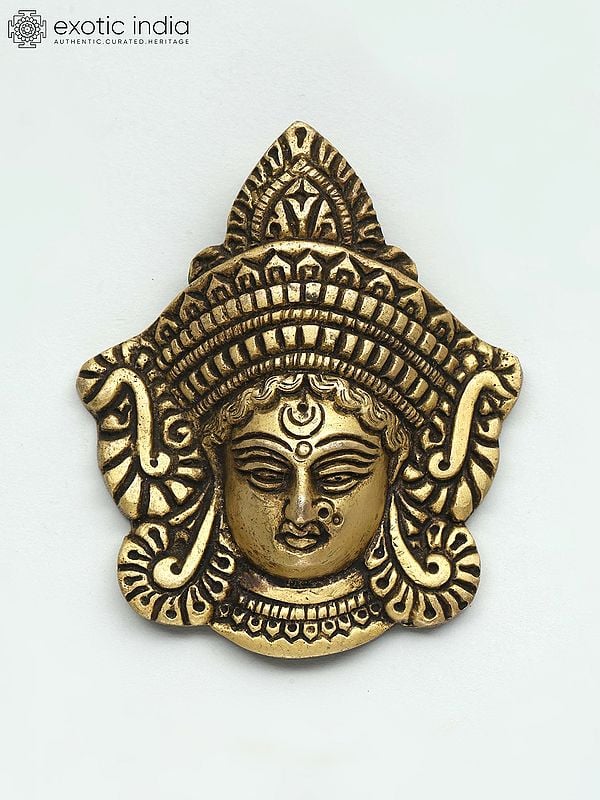 3" Small Goddess Durga Face | Wall Hanging