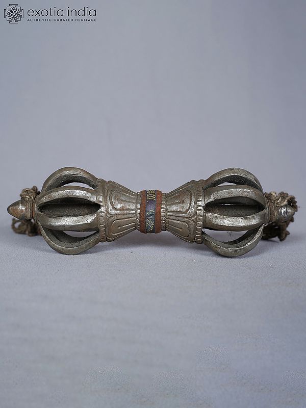 2" Tibetan Vajra / Dorje In Iron From Nepal | Buddhist Ritual Item