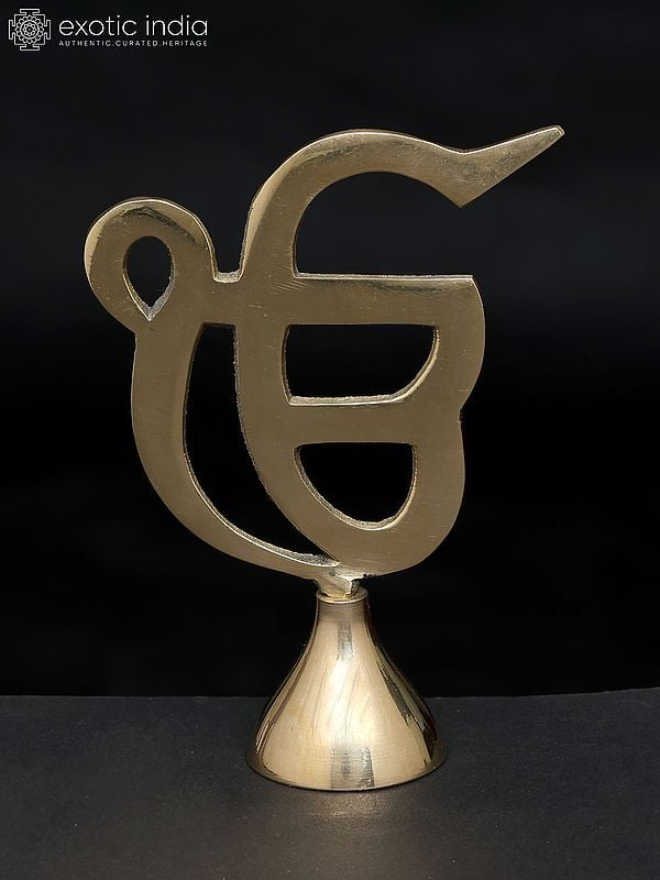 5" Ek Onkar - Sikh Religious Symbol in Brass | Multiple Sizes