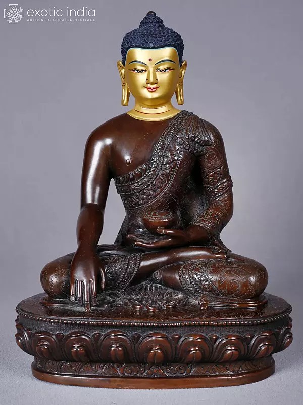 Lord Budhha - Shakyamuni Buddha | Copper with Gold Plated | Handmade Exquisite Art