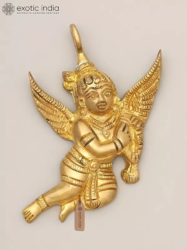 3" Small Brass Gandharva Idol with Hanging Element