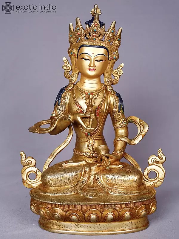 Vajrasattva | Tibetan Buddhist Deity | Copper With Gold Plated