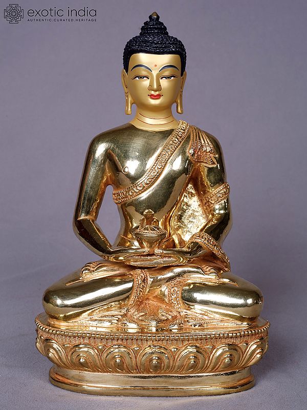 Amitabha Buddha | Tibetan Buddhist Deity | Copper With Gold Plated